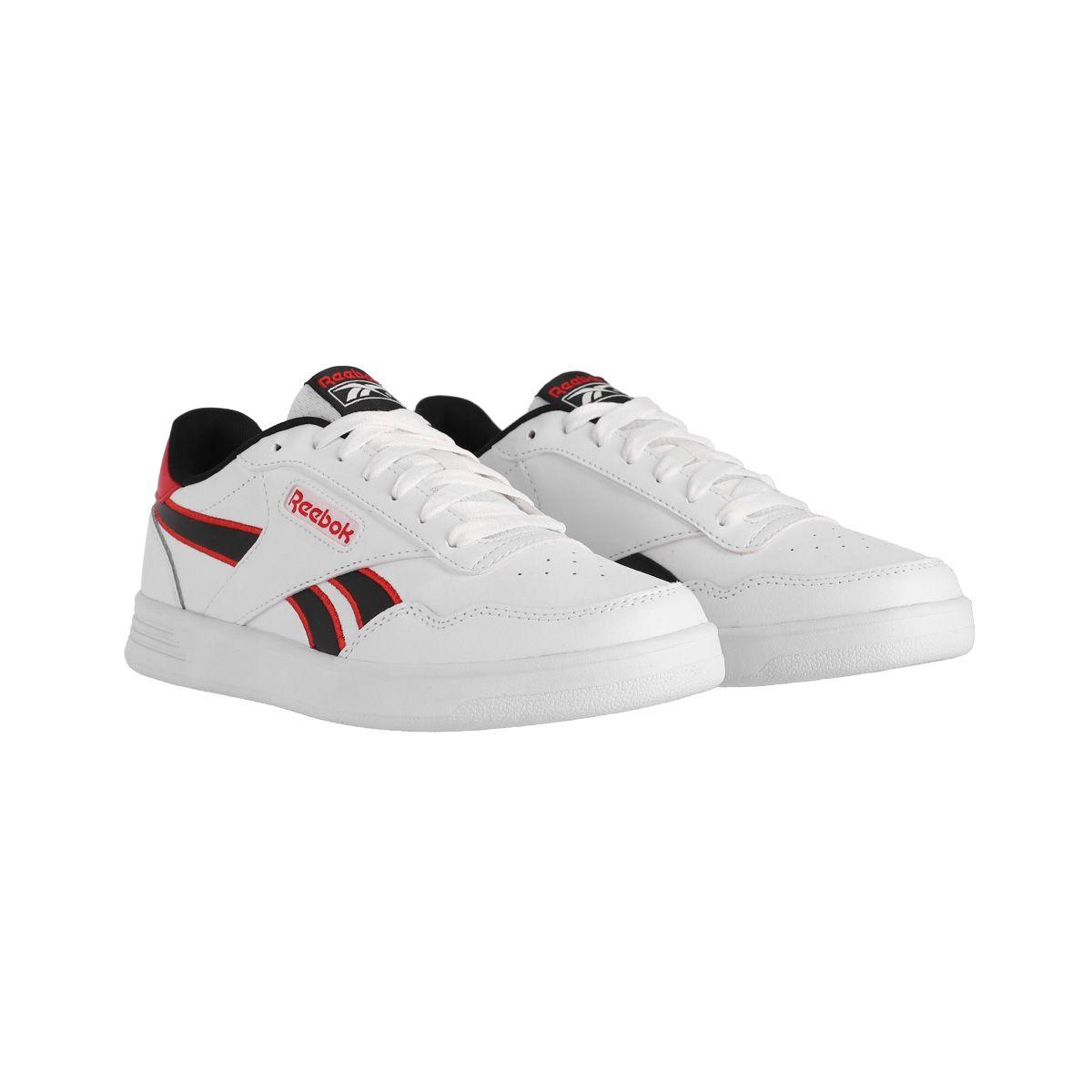 Zapatilla Reebok Court Advance Unisex Blancas/Negras/Rojas-2