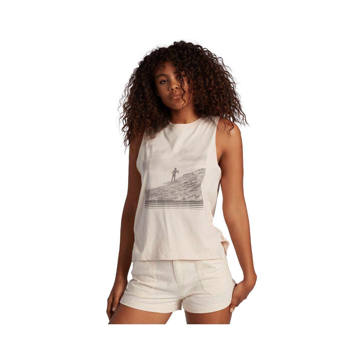 Polera Roxy Ready To Surf Mujer Tapioca-0