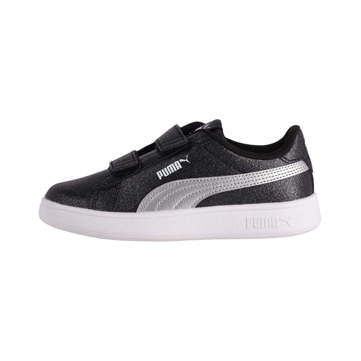 Zapatilla Puma Urbanas Smash 3.0 Glitz Glam Niño Negras-0