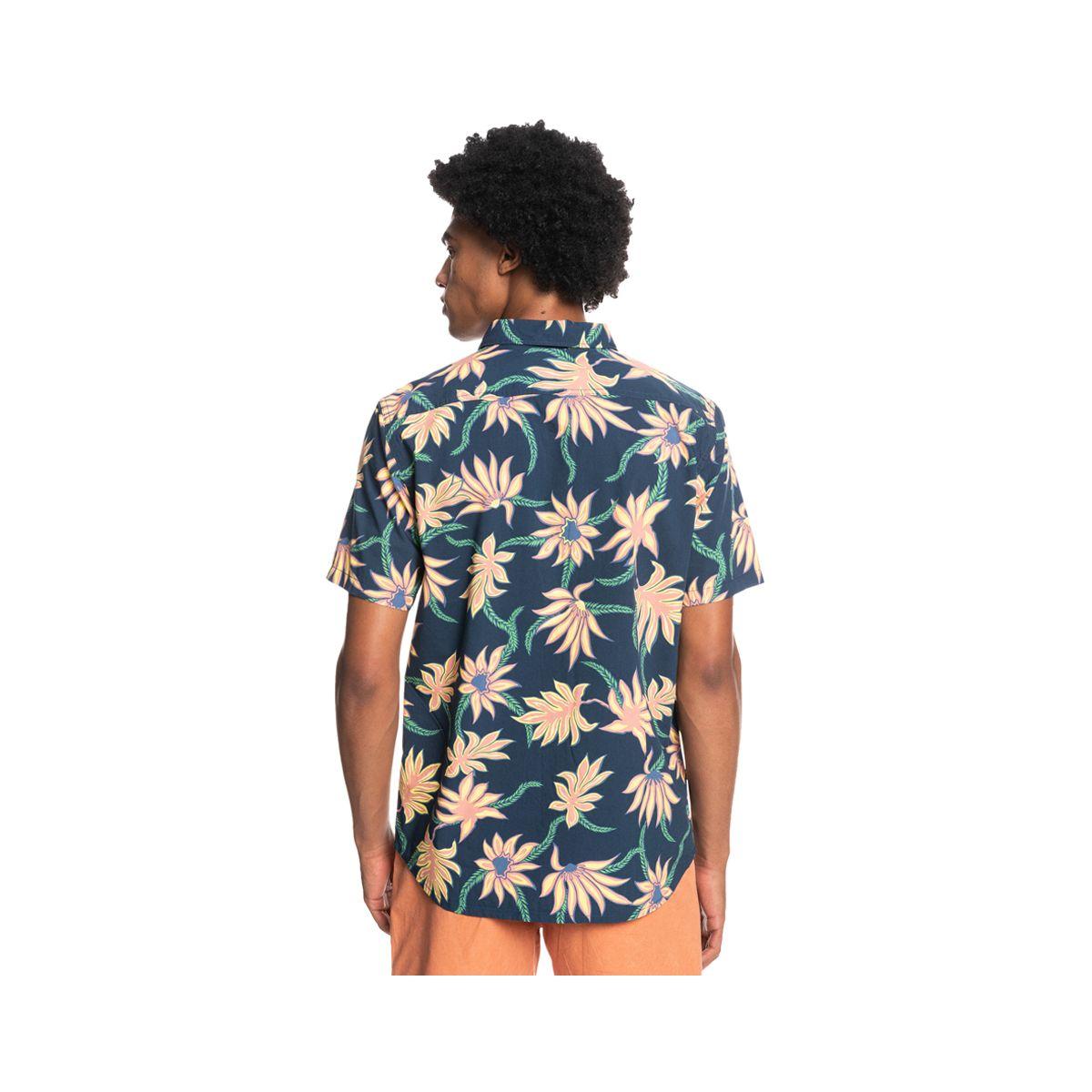 Camisa  Quiksilver Mystic Beach Hombre Insignia Blue-2