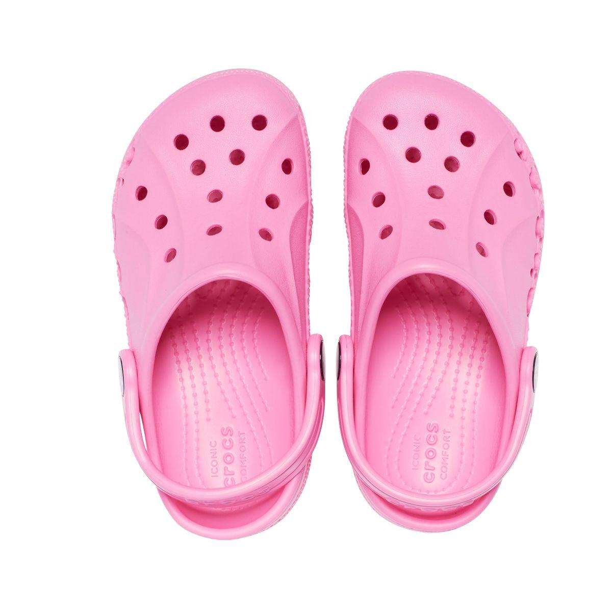 Zueco Crocs Baya Niños TD Pink-5