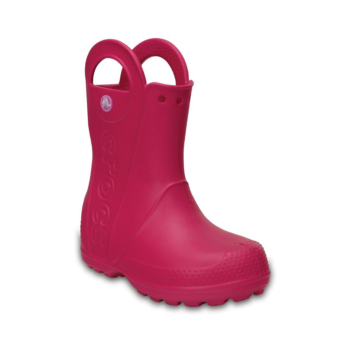 Bota Crocs Handle It Rain Niño Pink-0