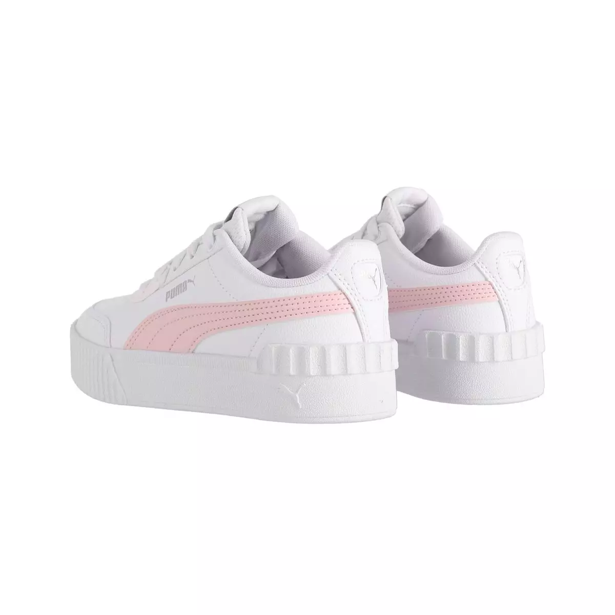 Zapatilla Puma Urbanas Carina Lift Niña Blancas/Rosadas-3