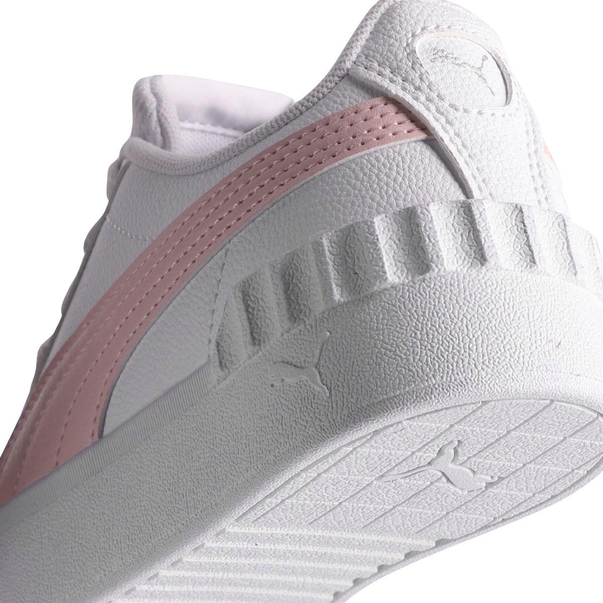 Zapatilla Puma Urbanas Carina Lift Niña Blancas/Rosadas-5