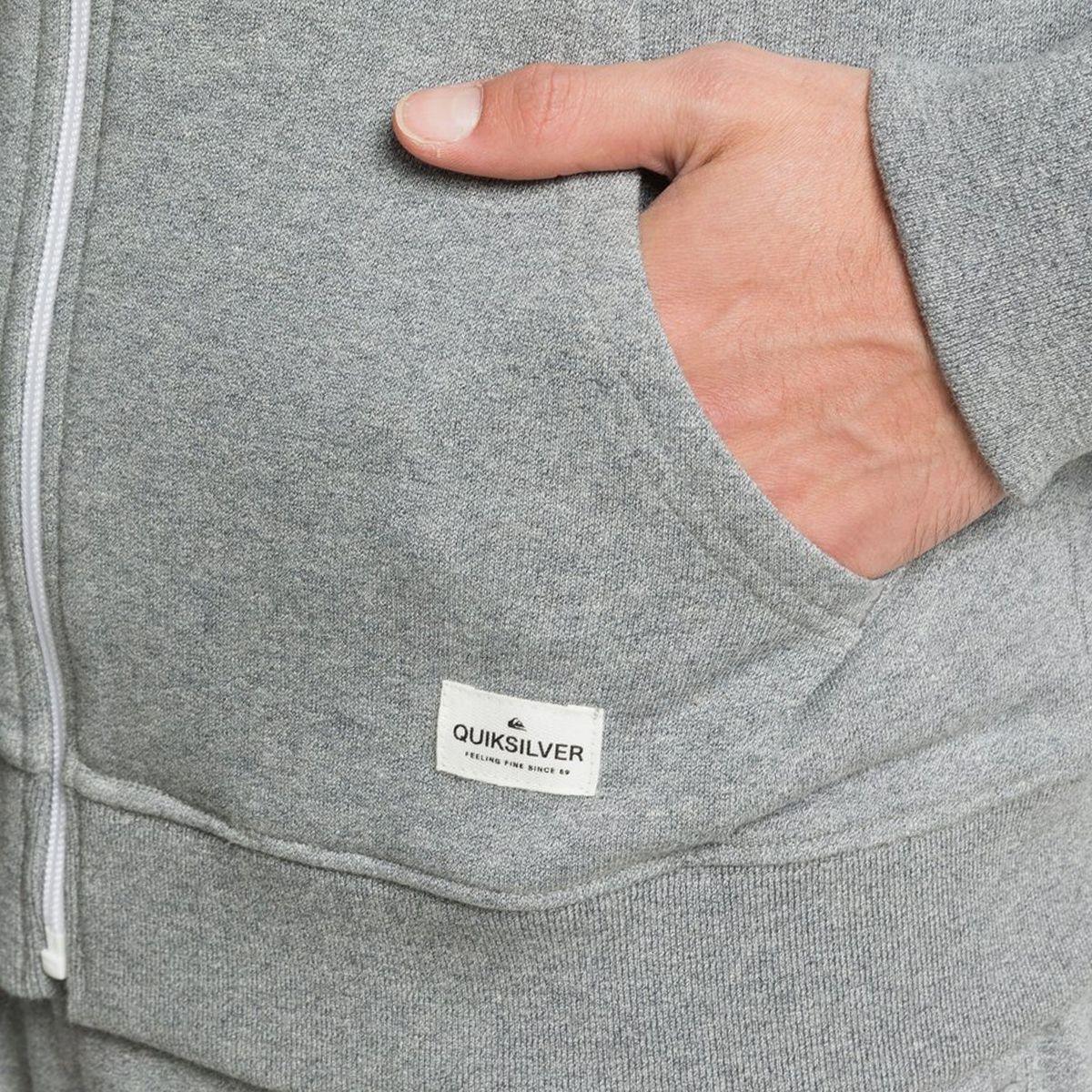 Polerón Quiksilver Essentials Organic Hombre Light Grey-3