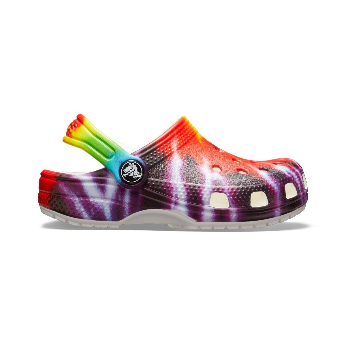 Zueco Crocs Classic Tie Dye Graphic Niños TD Multi-1