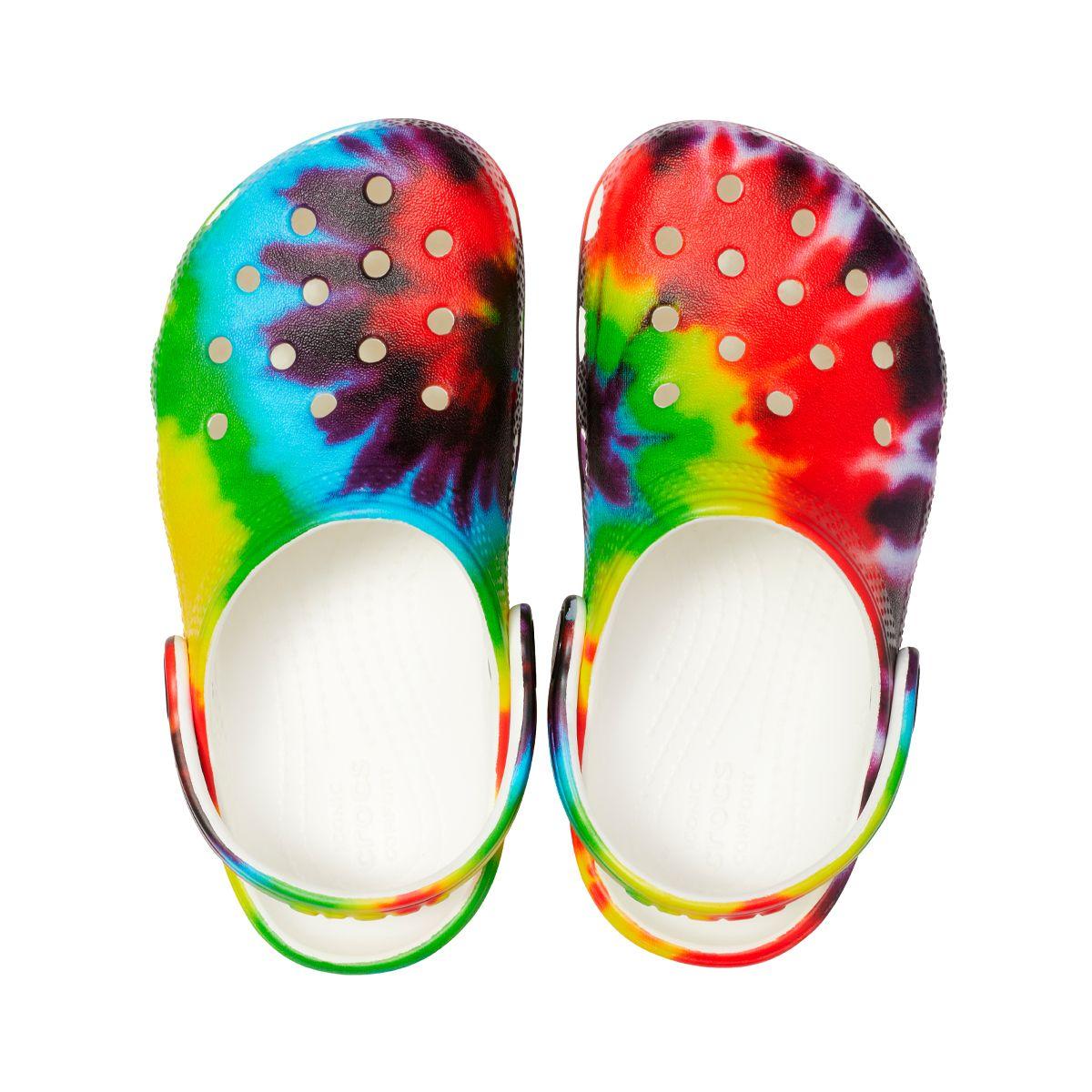 Zueco Crocs Classic Tie Dye Graphic Niños TD Multi-4