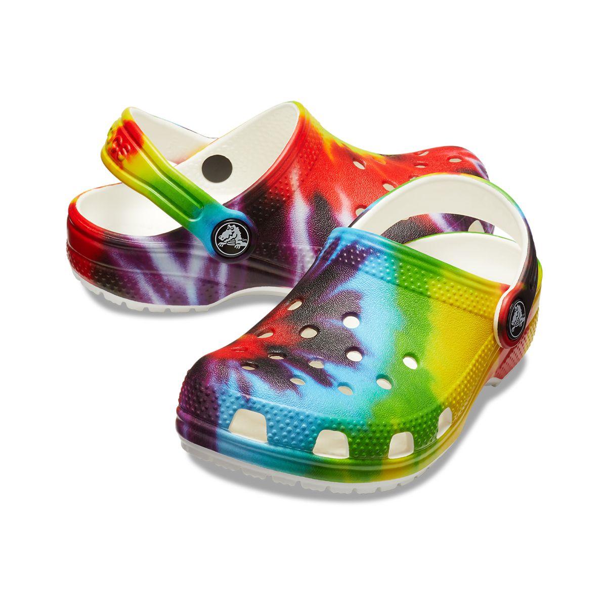 Zueco Crocs Classic Tie Dye Graphic Niños TD Multi-5