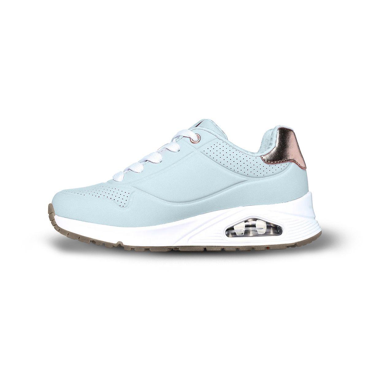 Zapatillas Joven Uno Gen1 Shimmer Away Skechers Celestes-0