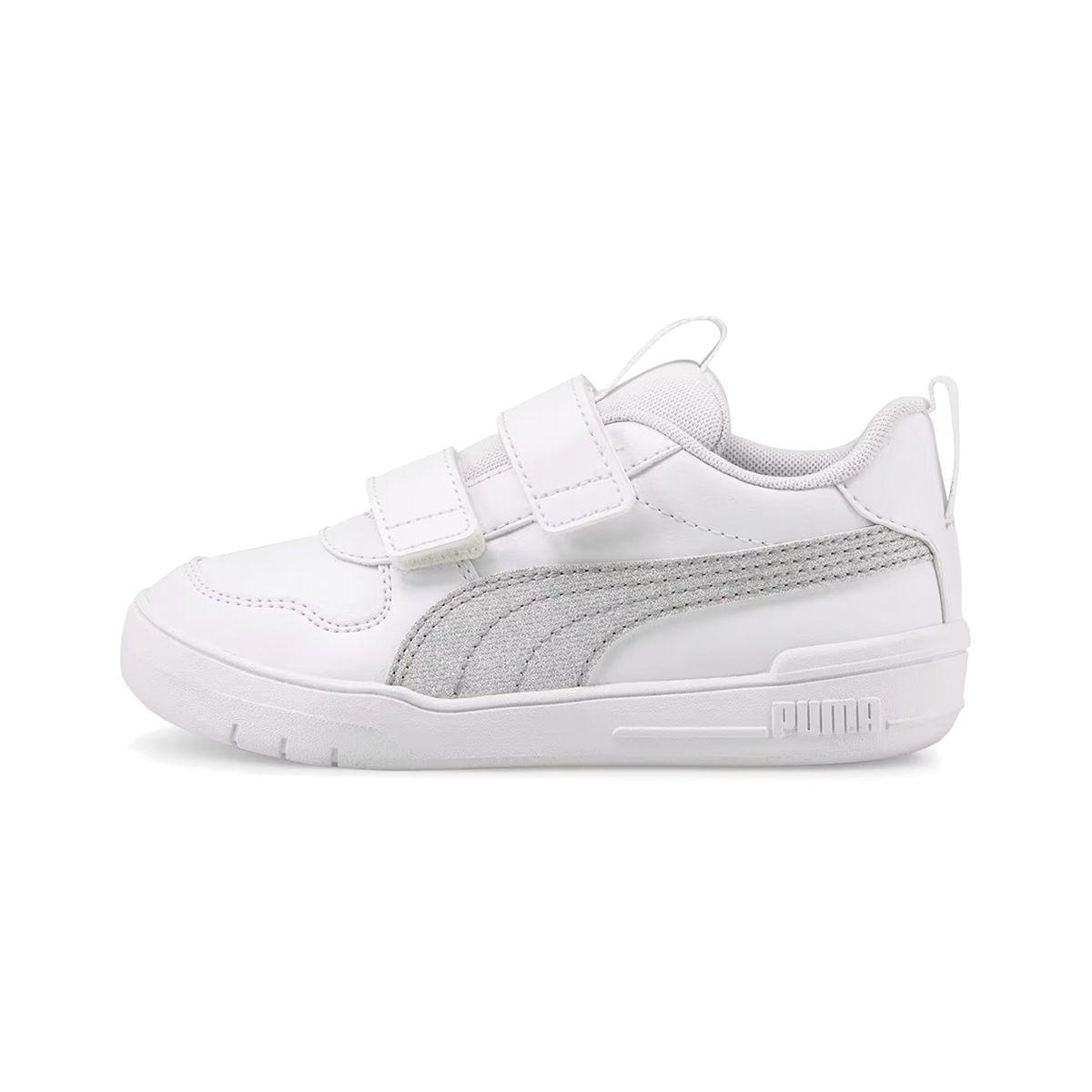 Zapatillas Niños Multiflex Glitz Formstrip Puma Blanca/Plata-0