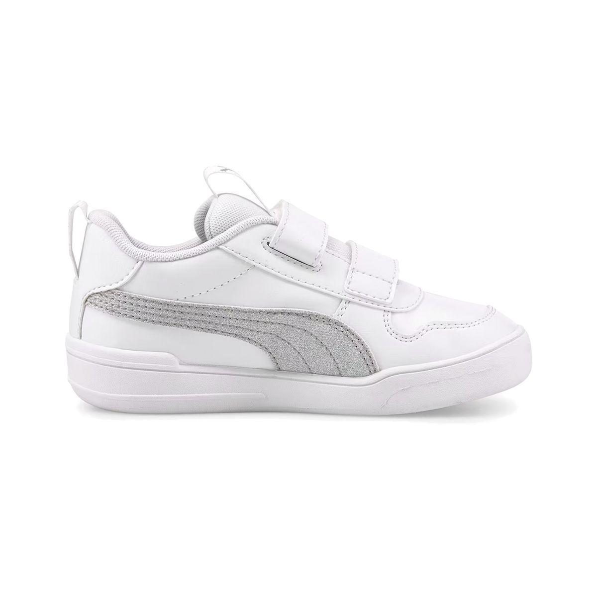 Zapatillas Niños Multiflex Glitz Formstrip Puma Blanca/Plata-1