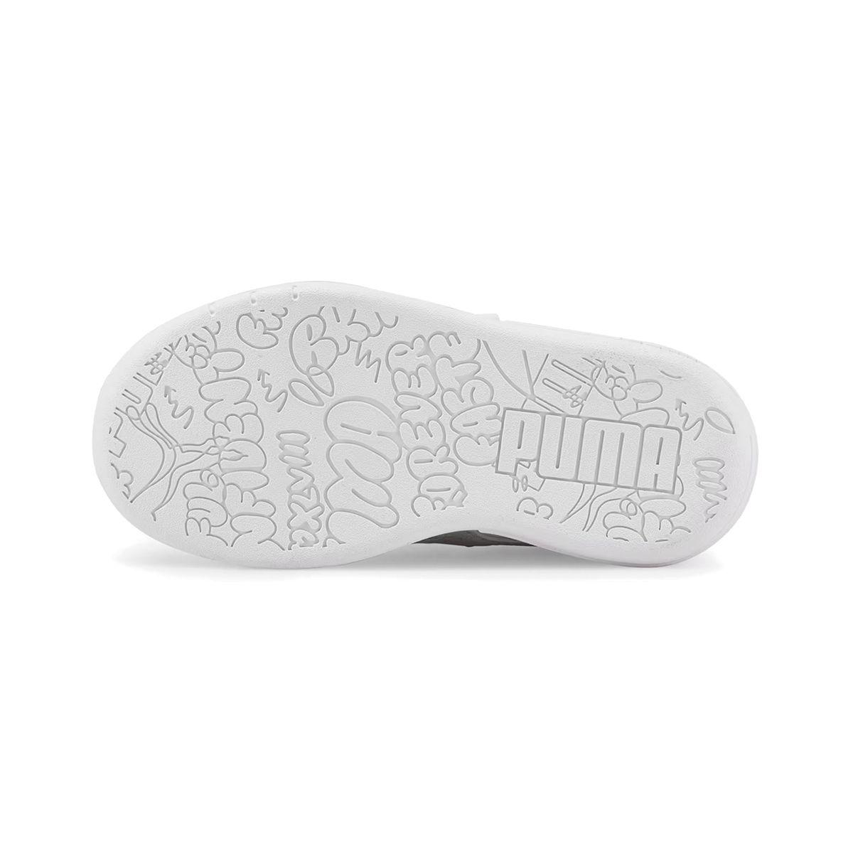 Zapatillas Niños Multiflex Glitz Formstrip Puma Blanca/Plata-5