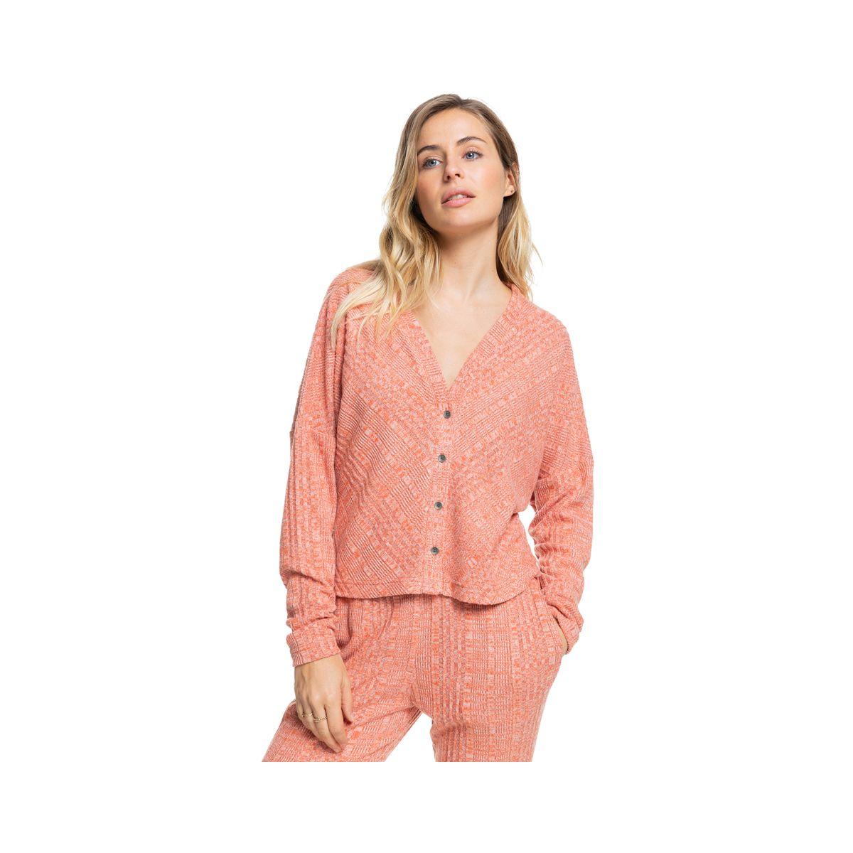 Cardigan Roxy Lazy Day Mujer Ginger Spice-0