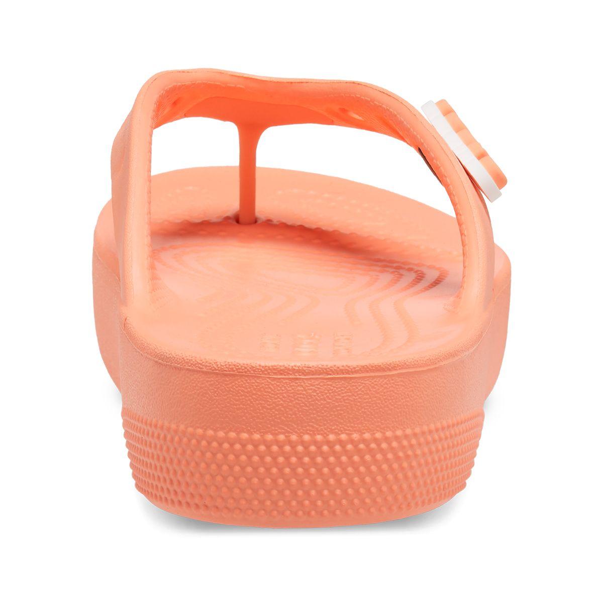 Sandalia Crocs Classic Platform Flip Flop Unisex Papaya-4
