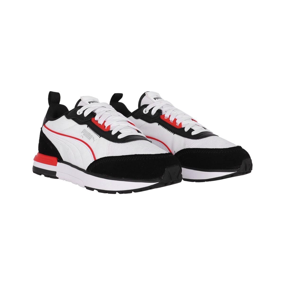 Zapatilla Puma R22 Hombre White/Black/Red-2
