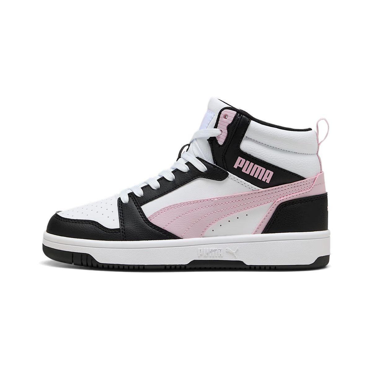 Zapatillas Mujer Rebound V6 Mid Puma Blanca/Negra/Rosa-0
