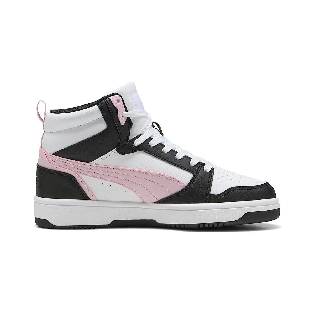 Zapatillas Mujer Rebound V6 Mid Puma Blanca/Negra/Rosa-1
