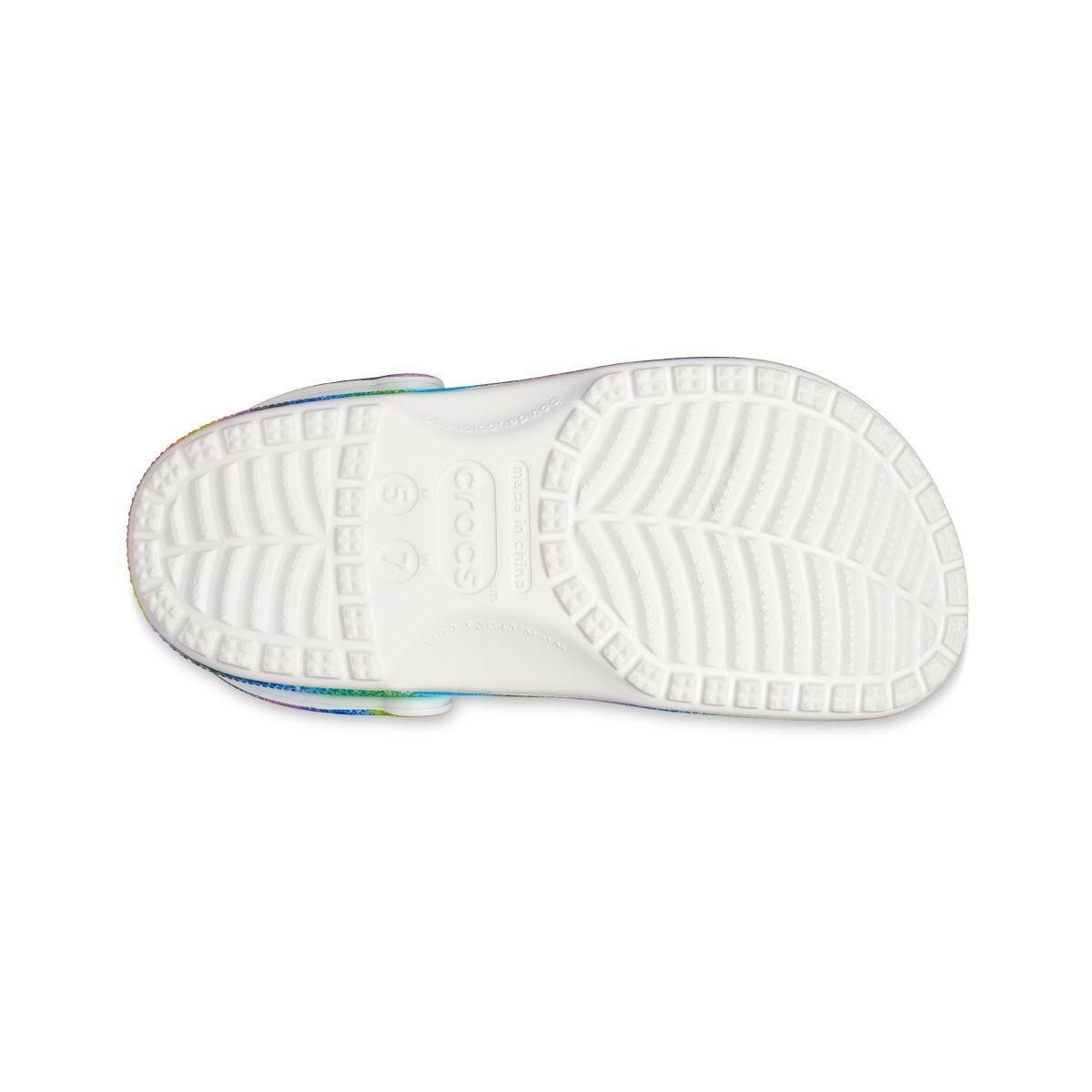 Zueco Crocs Classic Spray Dye Unisex White/Multi-3