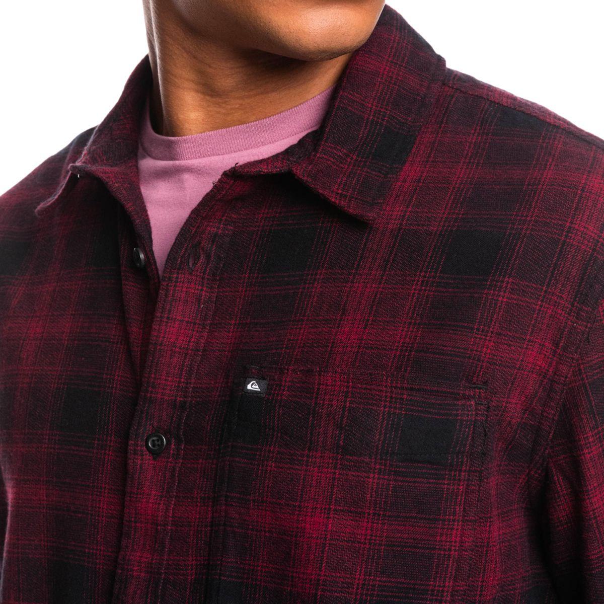 Camisa Hombre  Quiksilver Ganaway Rojo-4