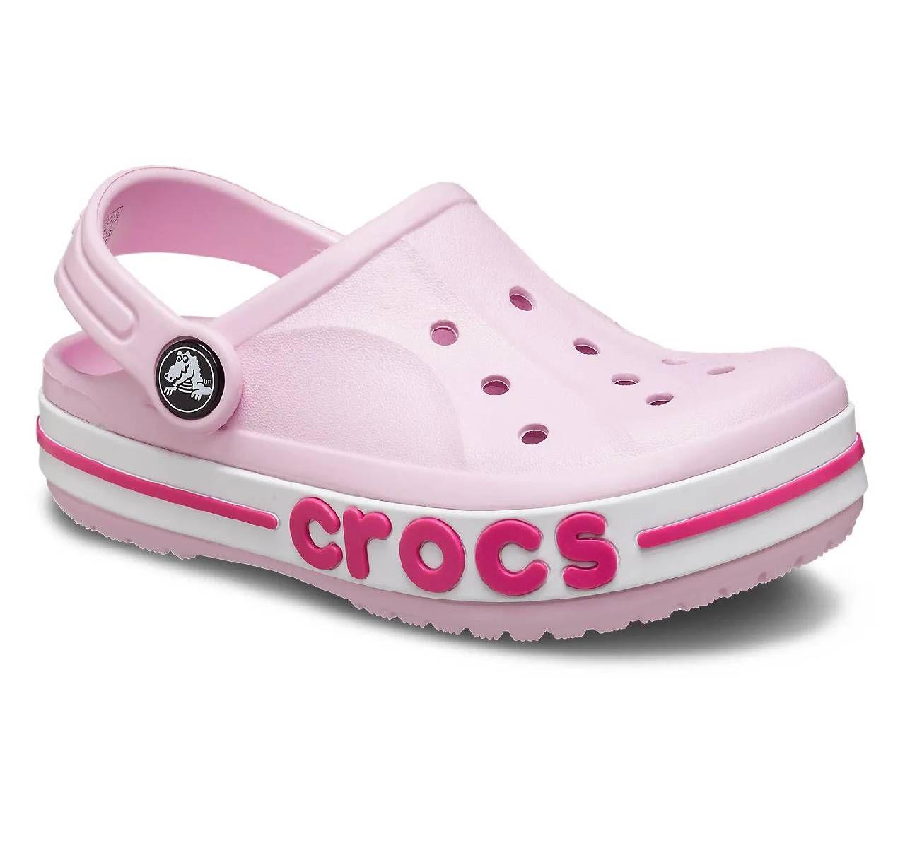 Zueco  Crocs Bayaband Niña Rosado-4