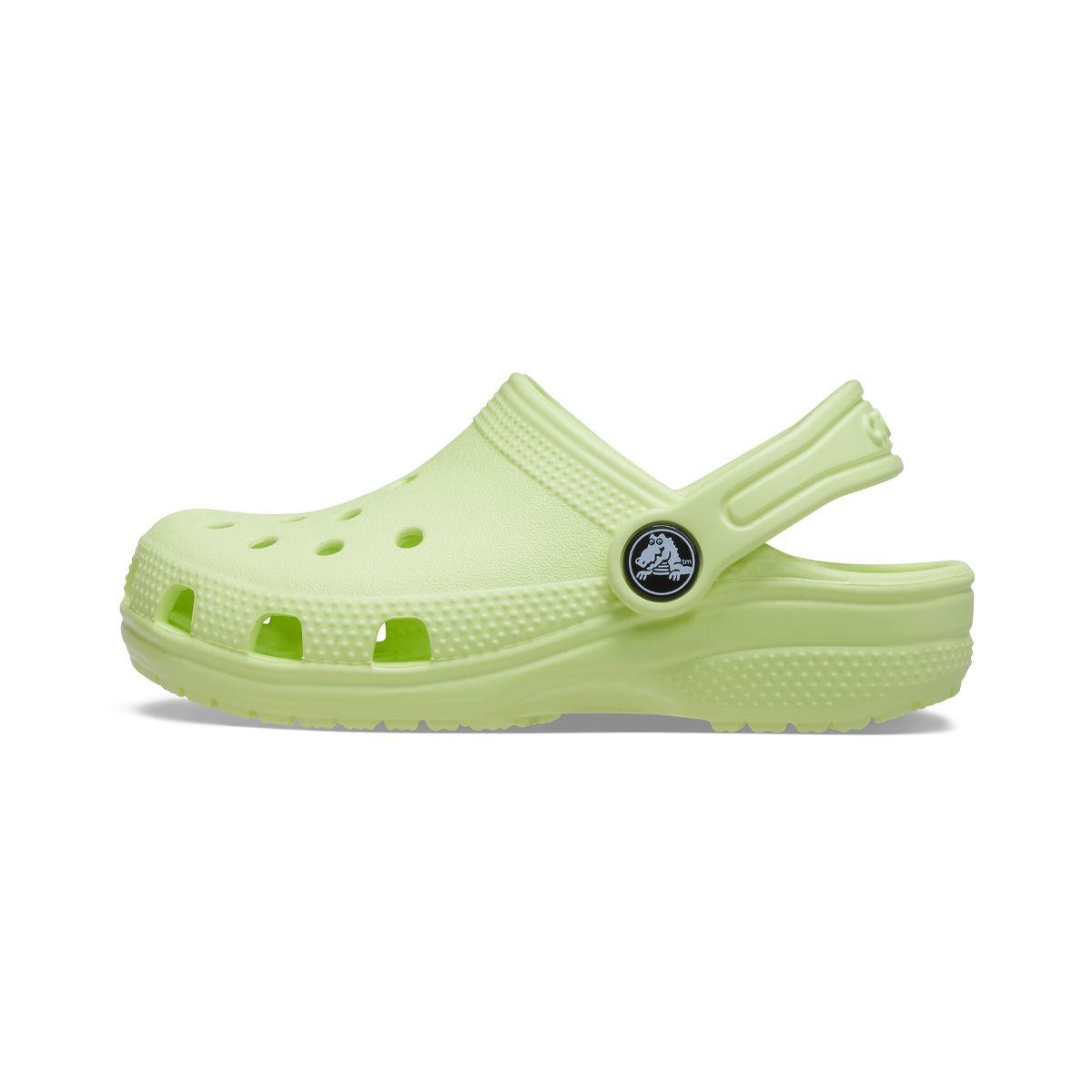 Zueco Crocs Classic Niño Lime Zest-2