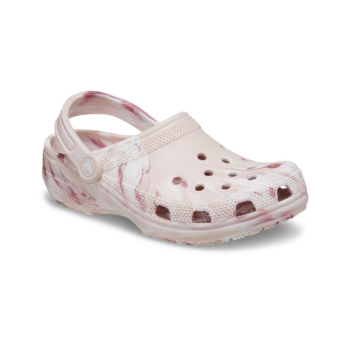 Zueco Crocs Classic Marbled Mujer Rosado-0