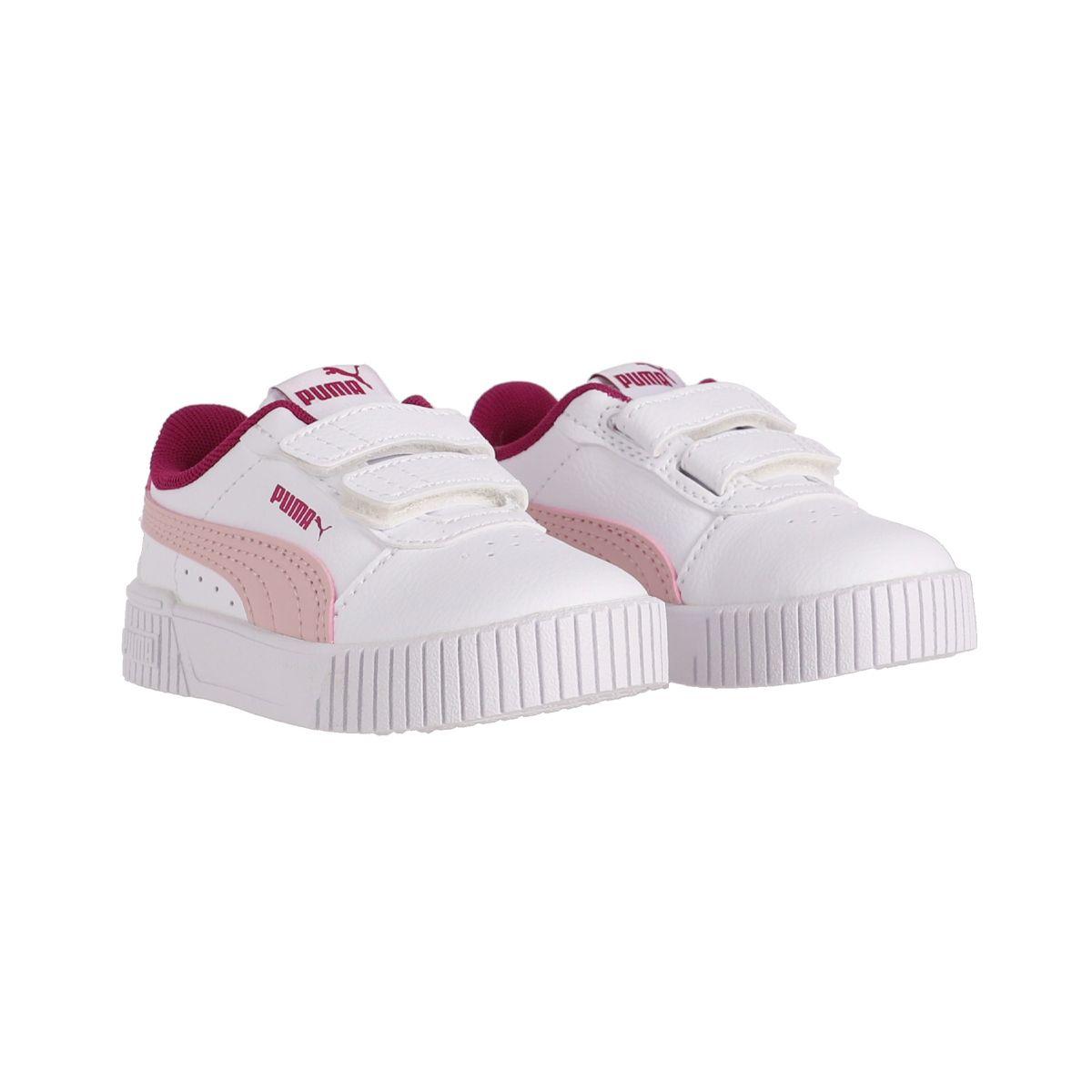 Zapatilla Puma Urbanas Carina 2.0 Baby Blancas/Rosadas-2