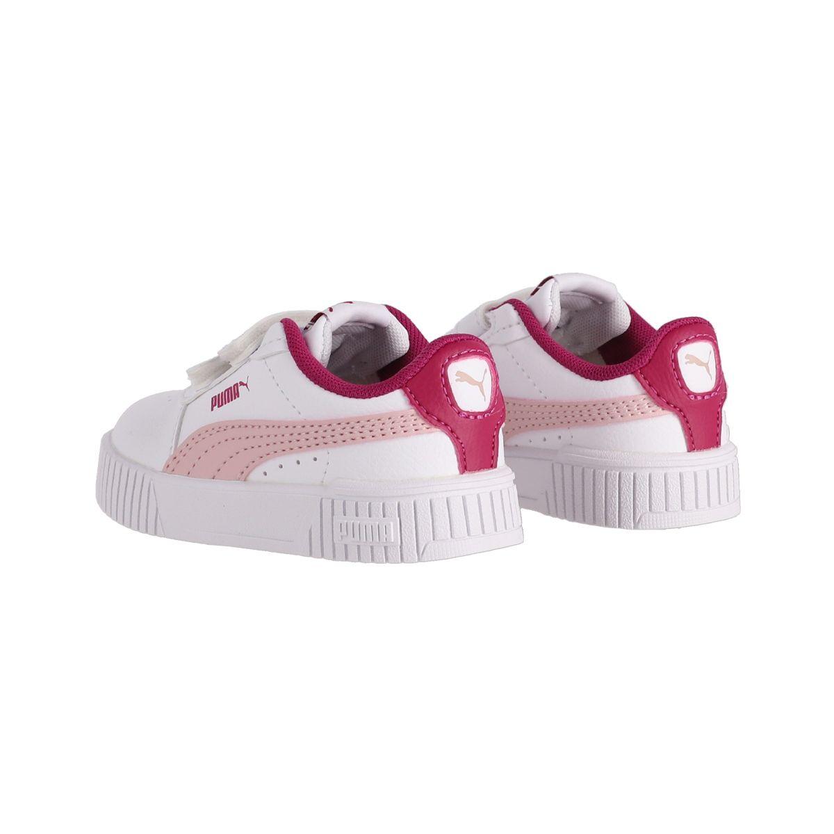 Zapatilla Puma Urbanas Carina 2.0 Baby Blancas/Rosadas-3