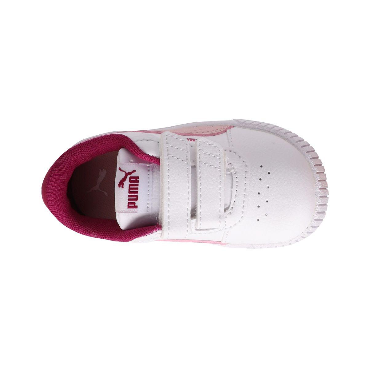 Zapatilla Puma Urbanas Carina 2.0 Baby Blancas/Rosadas-4