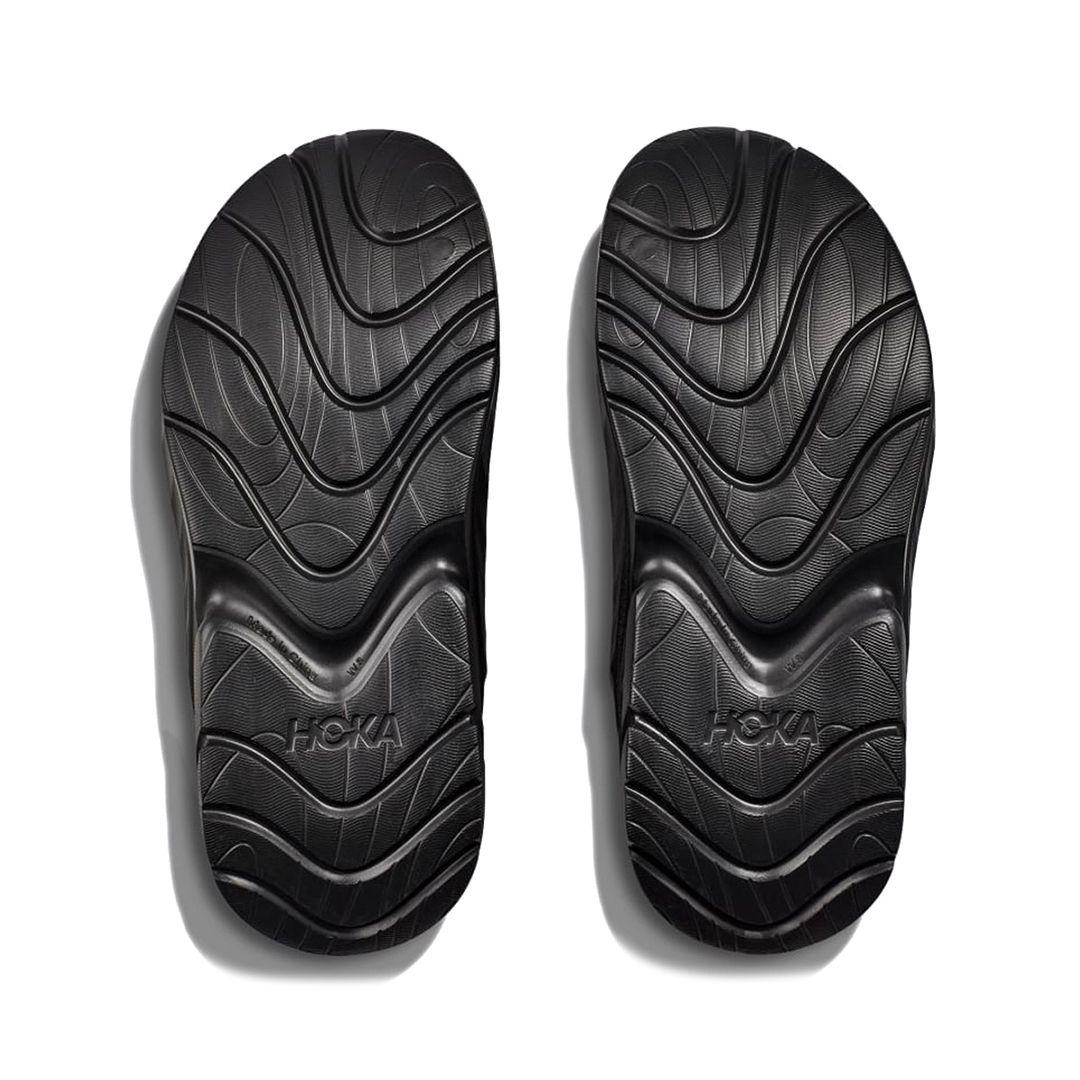 Sandalias Hoka Ora Recovery Mule Hombre Black-6