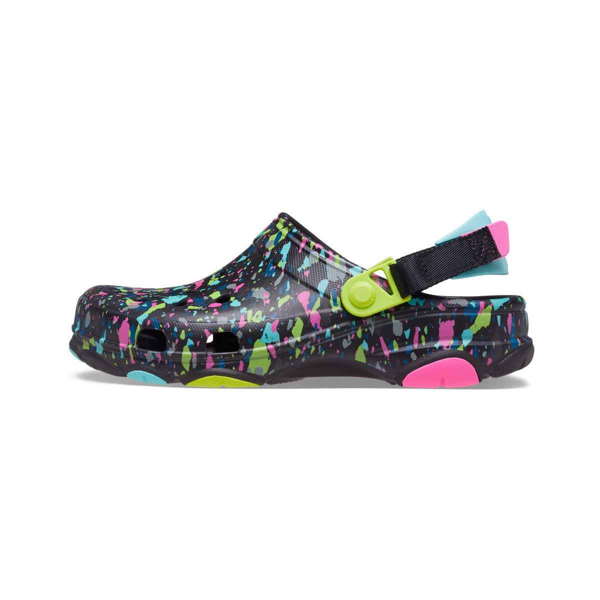 Zueco Crocs Classic All Terrain Terrazzo Unisex Black/Multi-2