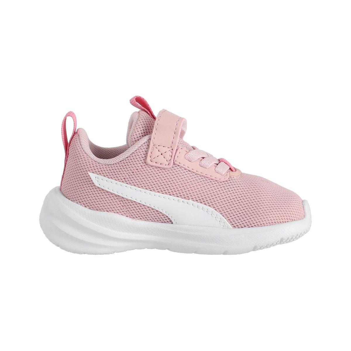 Zapatilla Puma Rickie Runner Niños TD Rosadas/Blancas-1