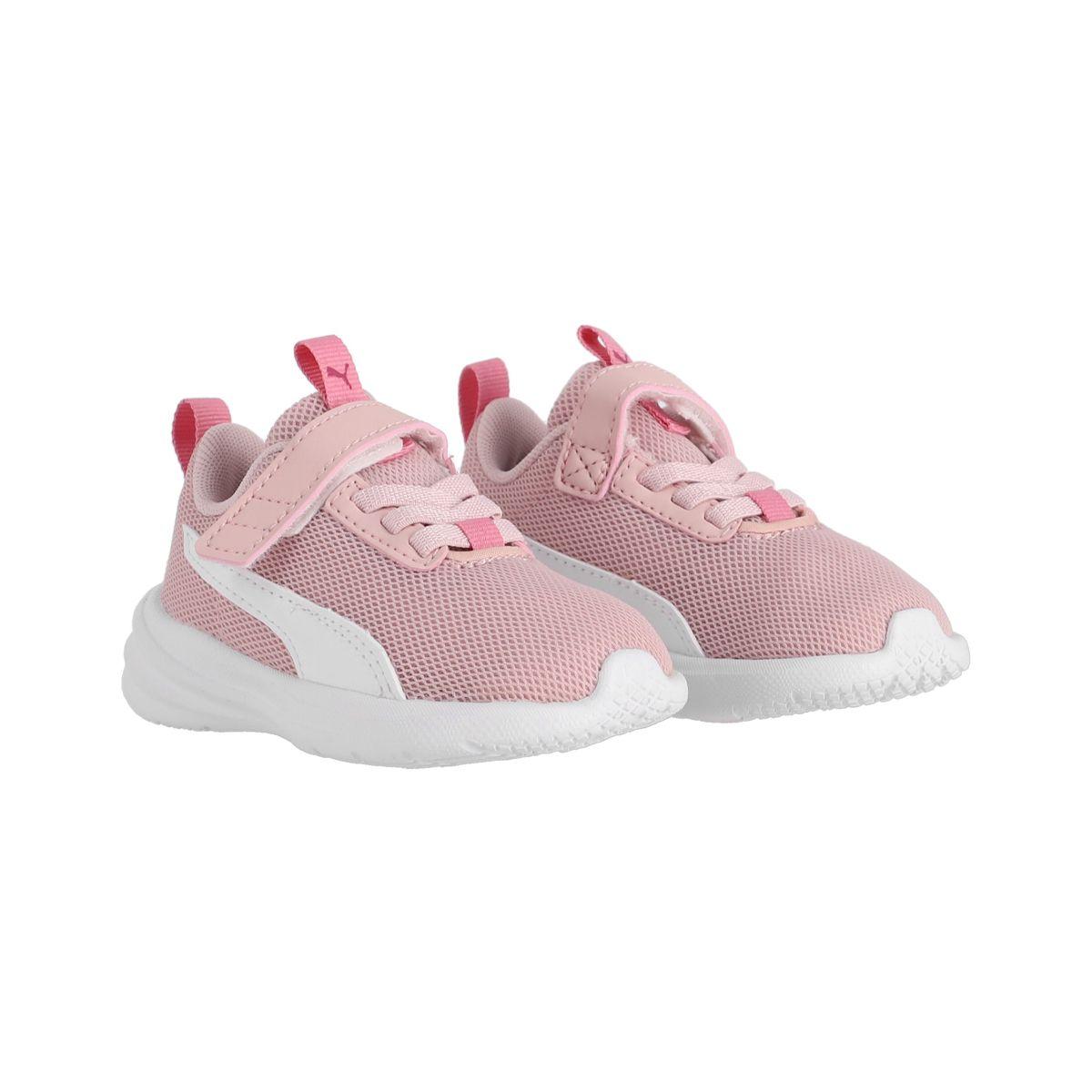 Zapatilla Puma Rickie Runner Niños TD Rosadas/Blancas-2