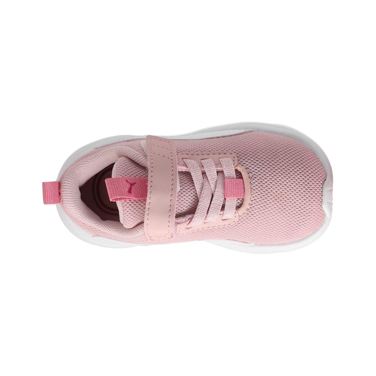 Zapatilla Puma Rickie Runner Niños TD Rosadas/Blancas-4
