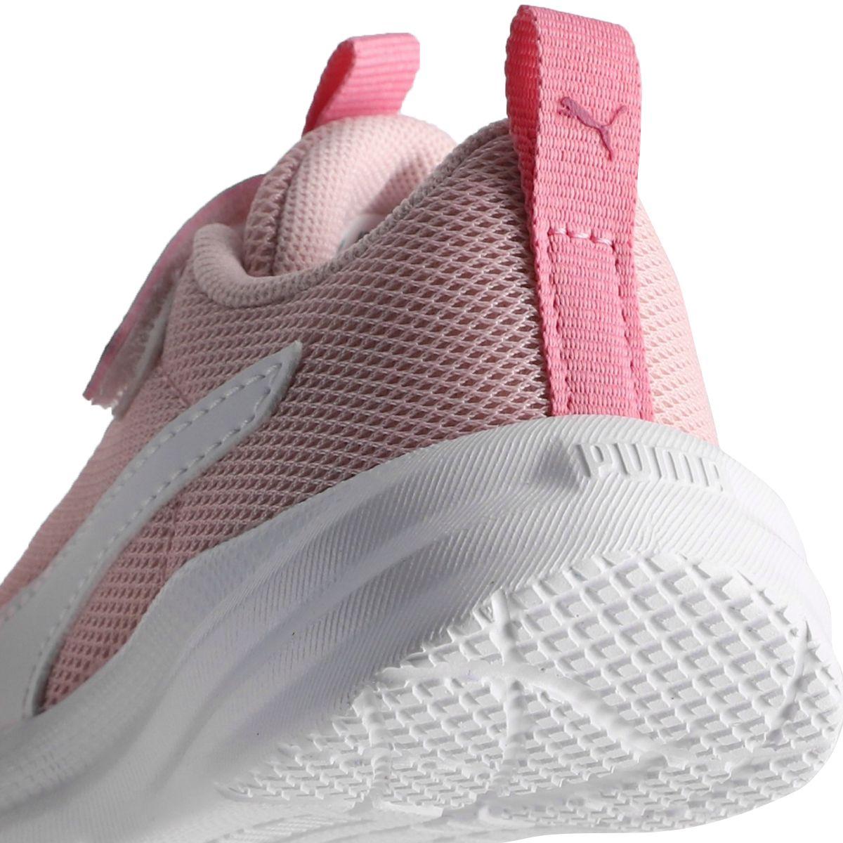 Zapatilla Puma Rickie Runner Niños TD Rosadas/Blancas-5