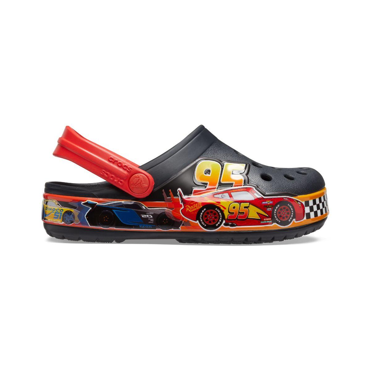 Zueco Crocs Fun Lab Cars Niño Red-1
