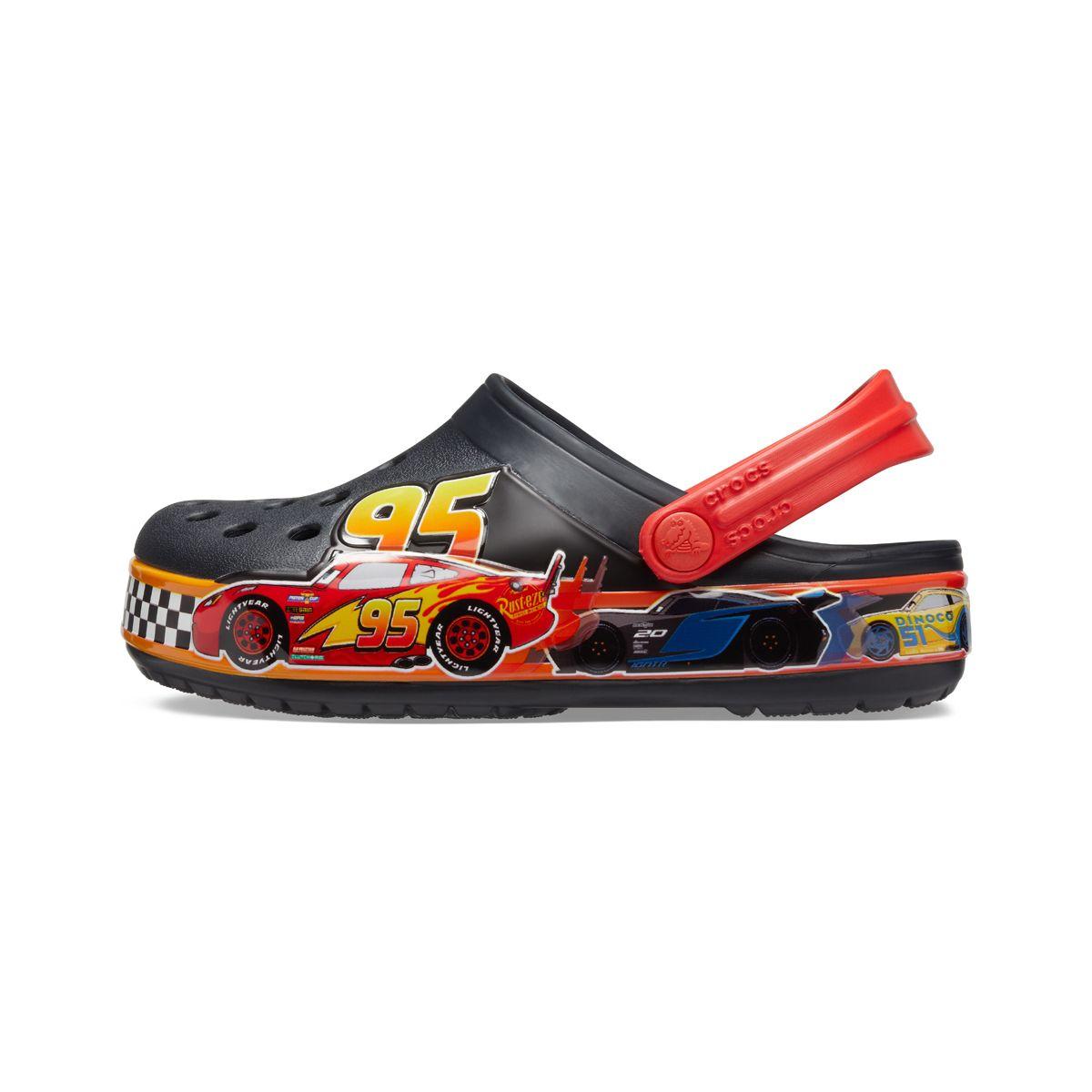 Zueco Crocs Fun Lab Cars Niño Red-2