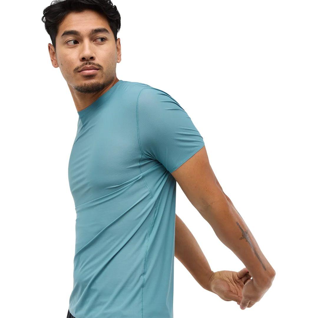 Polera Hoka Airolite Run Hombre Sky Blue-3