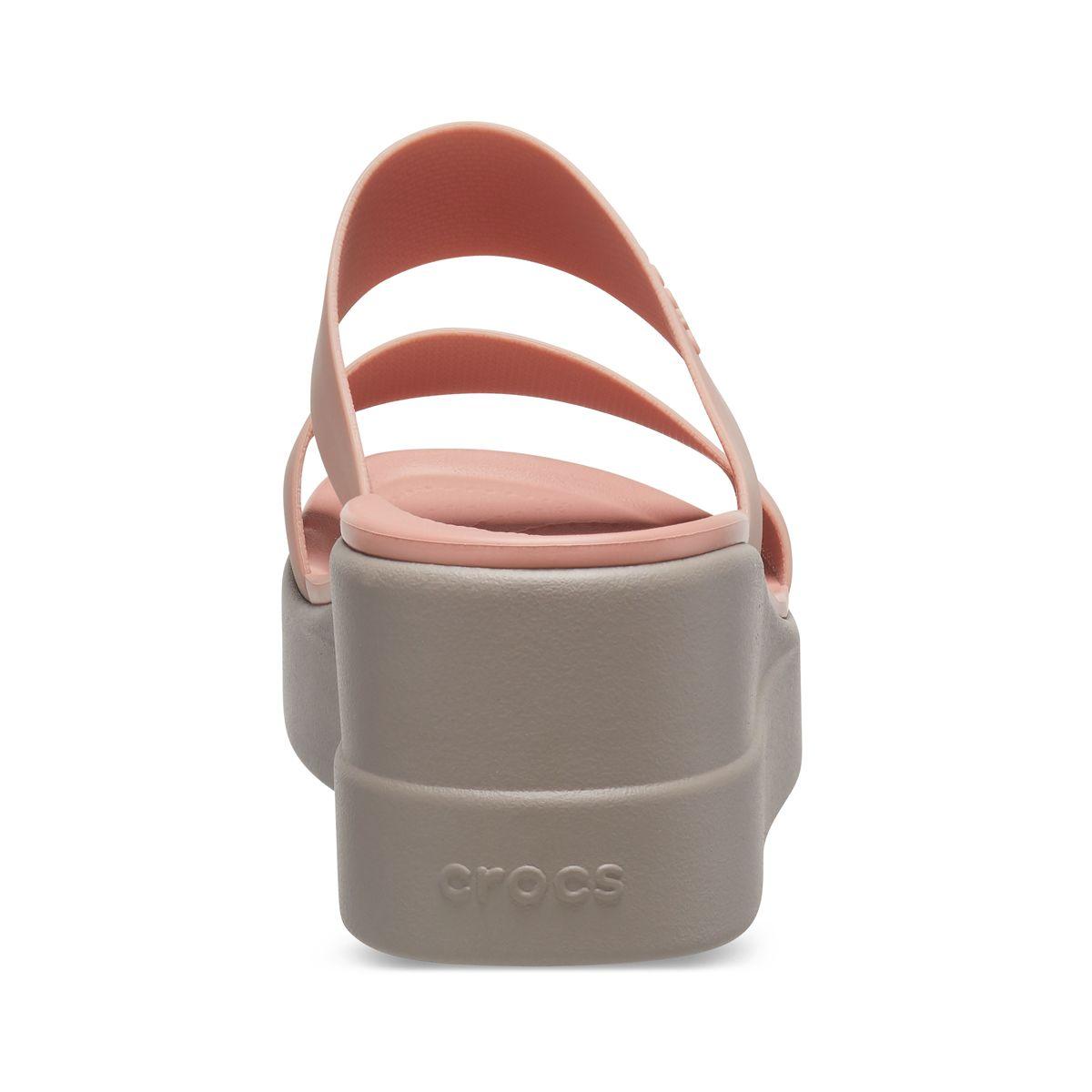 Sandalia Crocs Brooklyn Mid Wedge Mujer Pale Blush-4