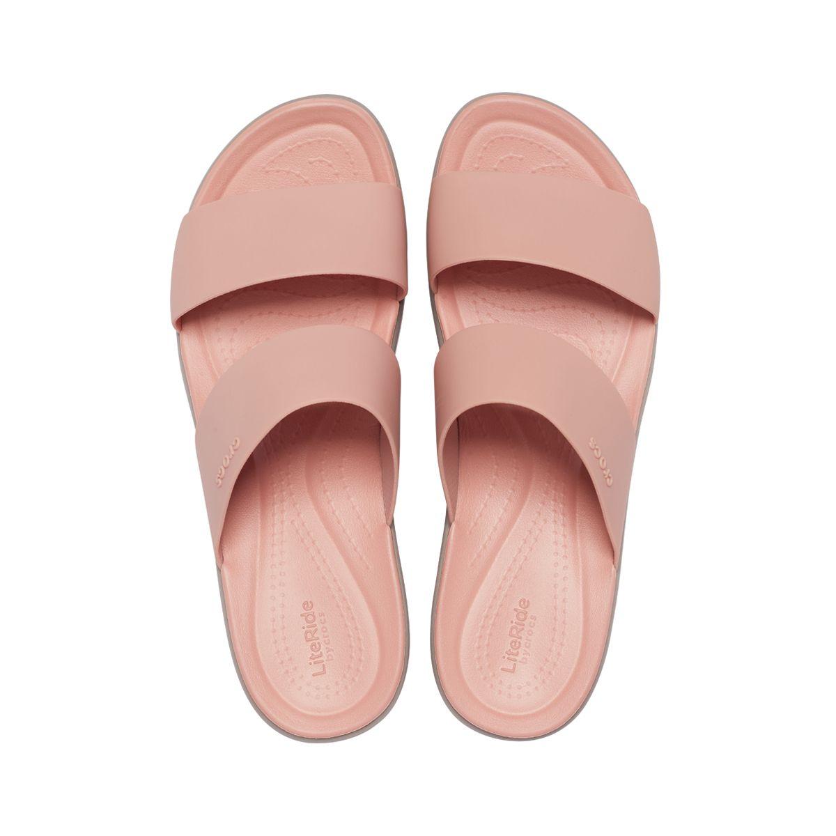 Sandalia Crocs Brooklyn Mid Wedge Mujer Pale Blush-5