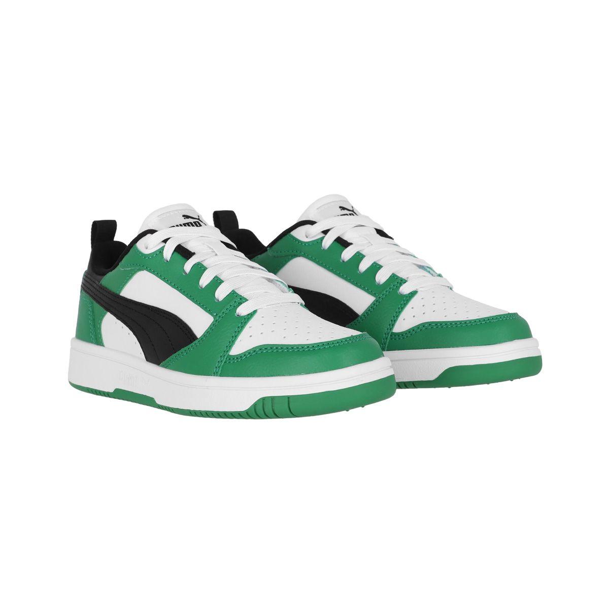 Zapatilla Puma Rebound V6 Low Joven Verde-2