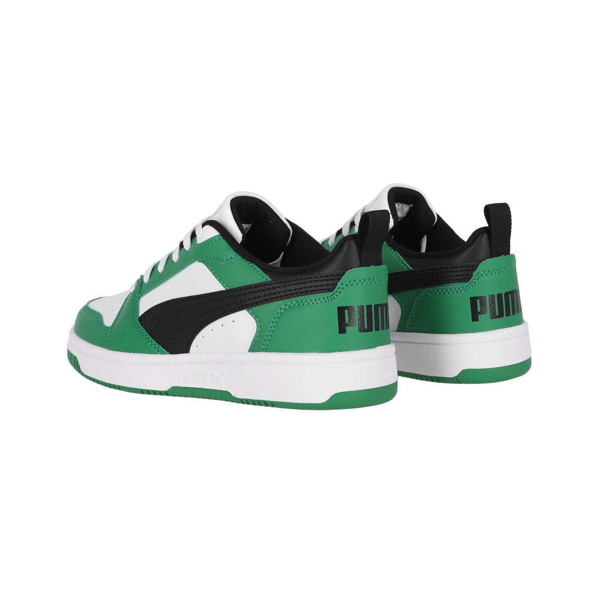 Zapatilla Puma Rebound V6 Low Joven Verde-3