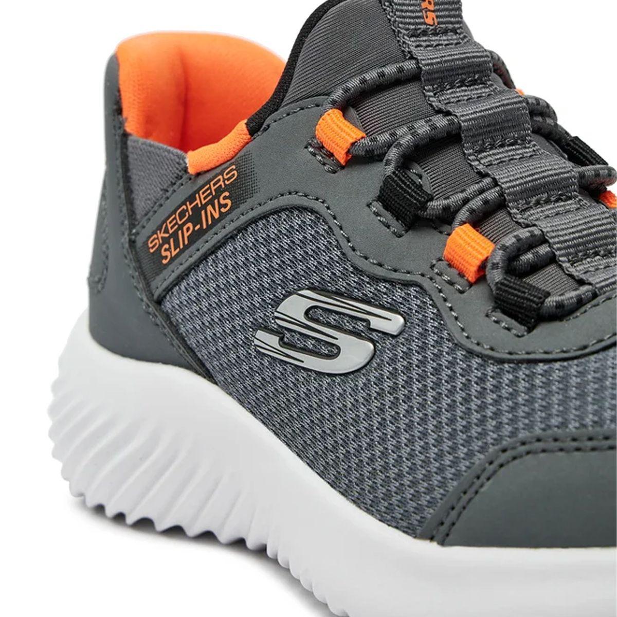 Zapatillas Joven Bounder-Brisk-Burst Skechers Gris-5