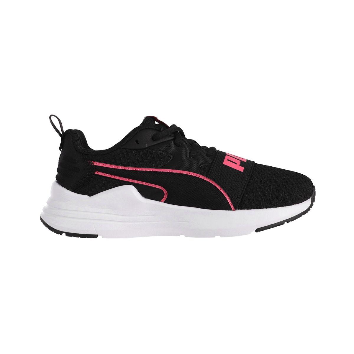 Zapatilla Puma Wired Run Pure Joven Negras/Rosadas-1