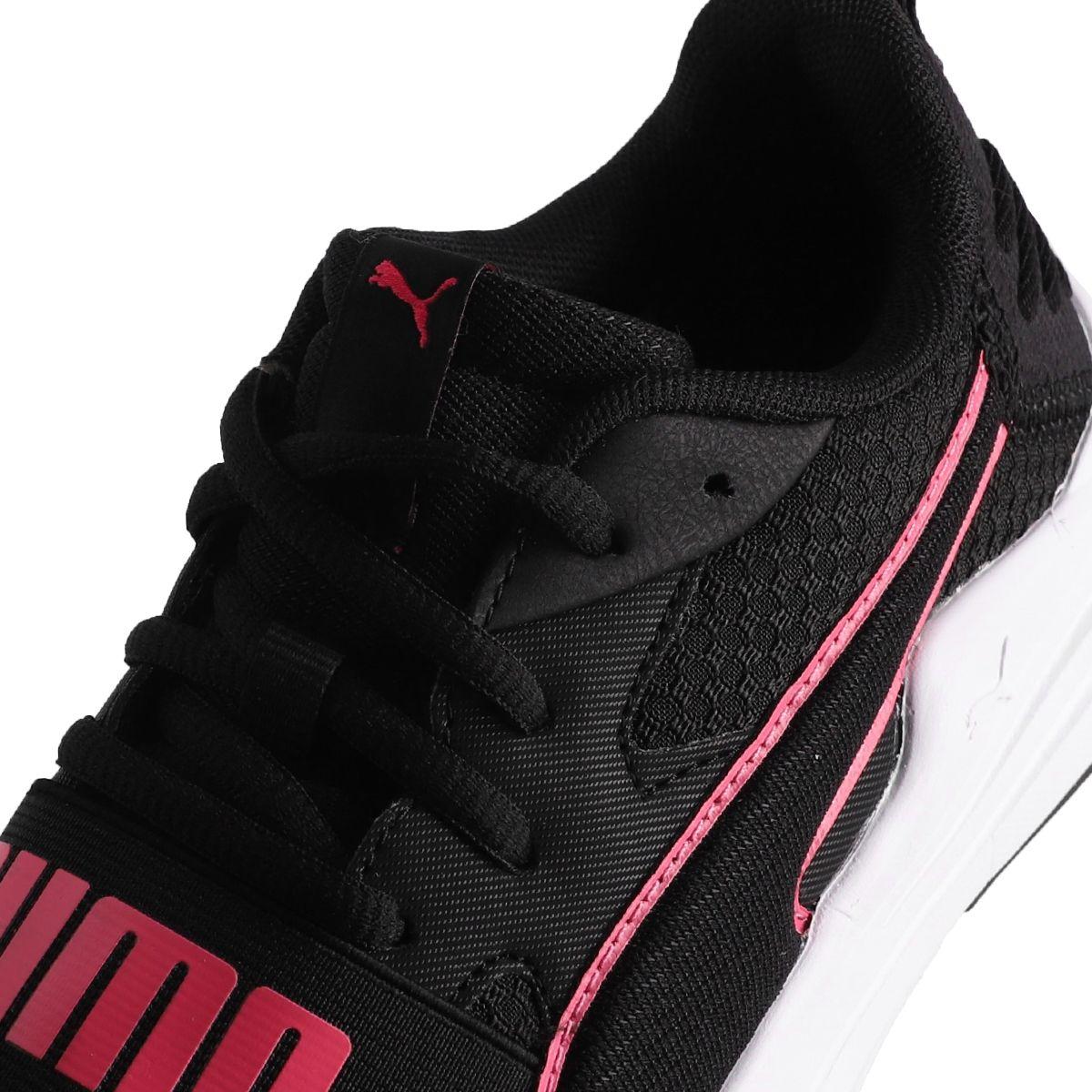 Zapatilla Puma Wired Run Pure Joven Negras/Rosadas-5