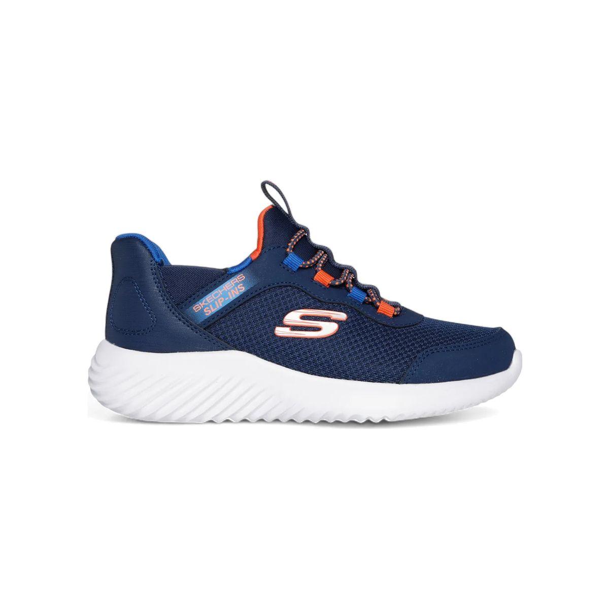Zapatillas Joven Bounder-Brisk-Burst Skechers Azules-1