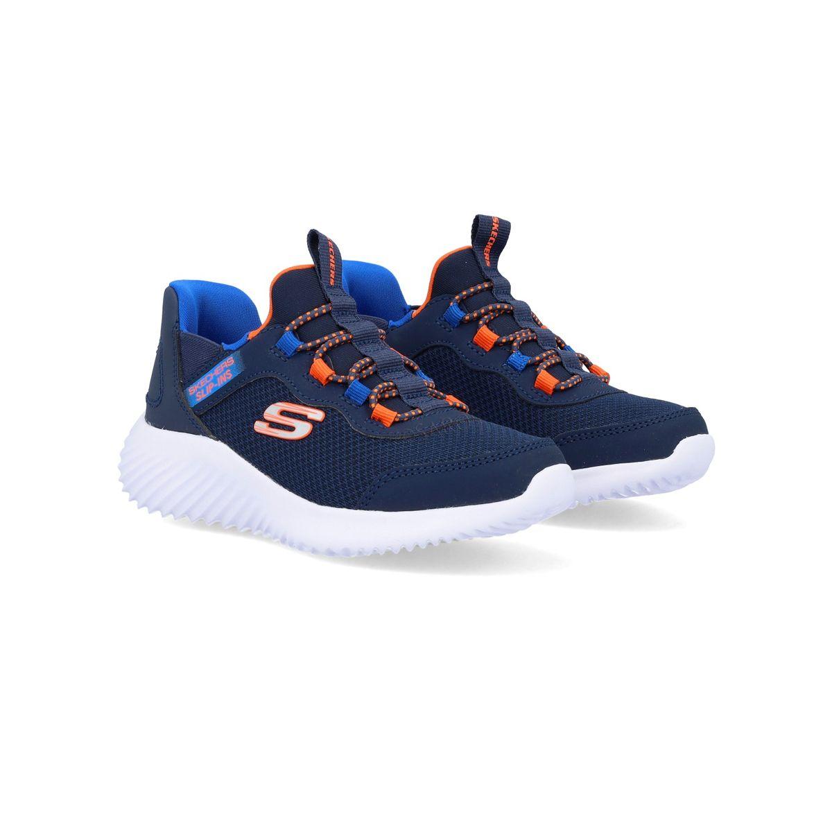 Zapatillas Joven Bounder-Brisk-Burst Skechers Azules-2