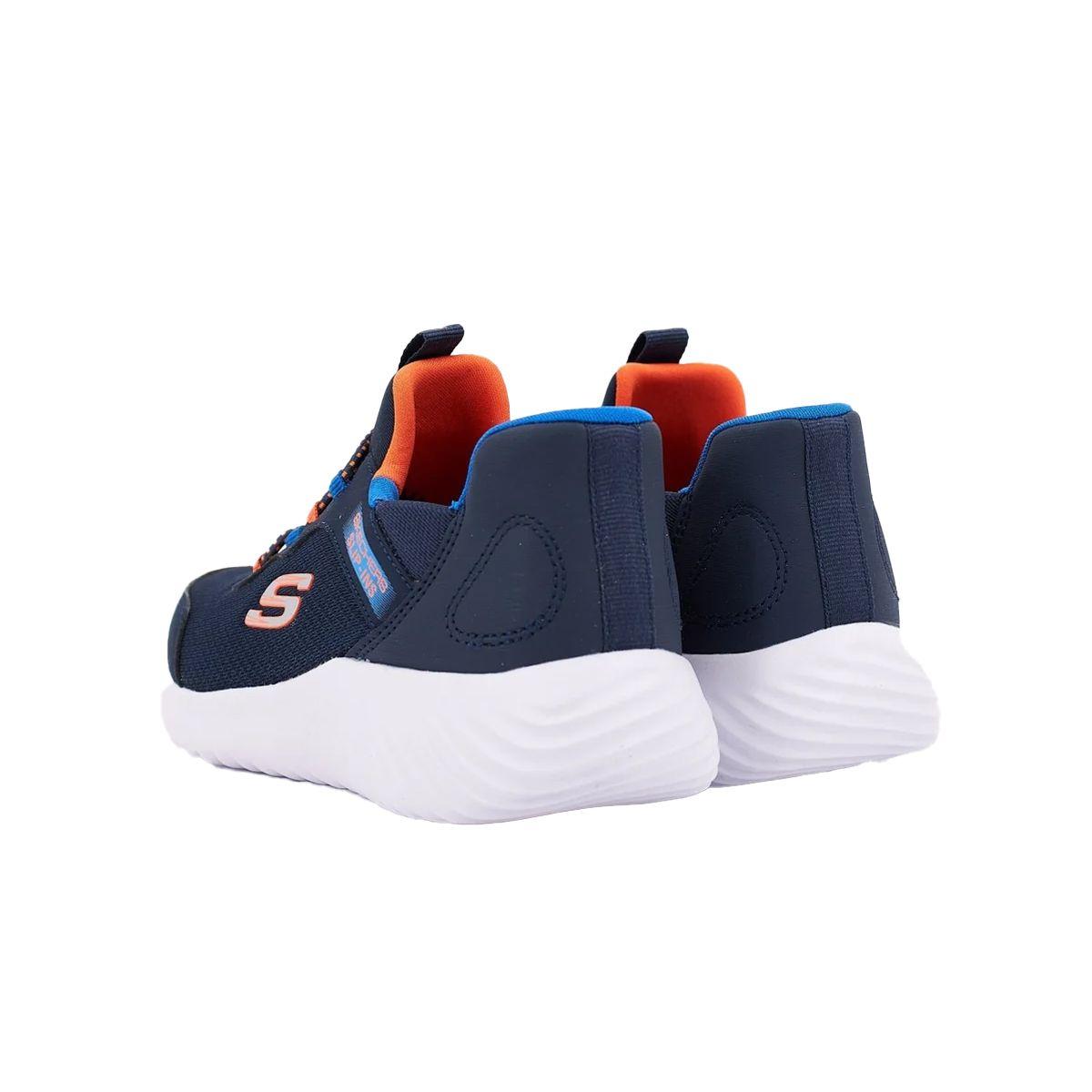 Zapatillas Joven Bounder-Brisk-Burst Skechers Azules-3