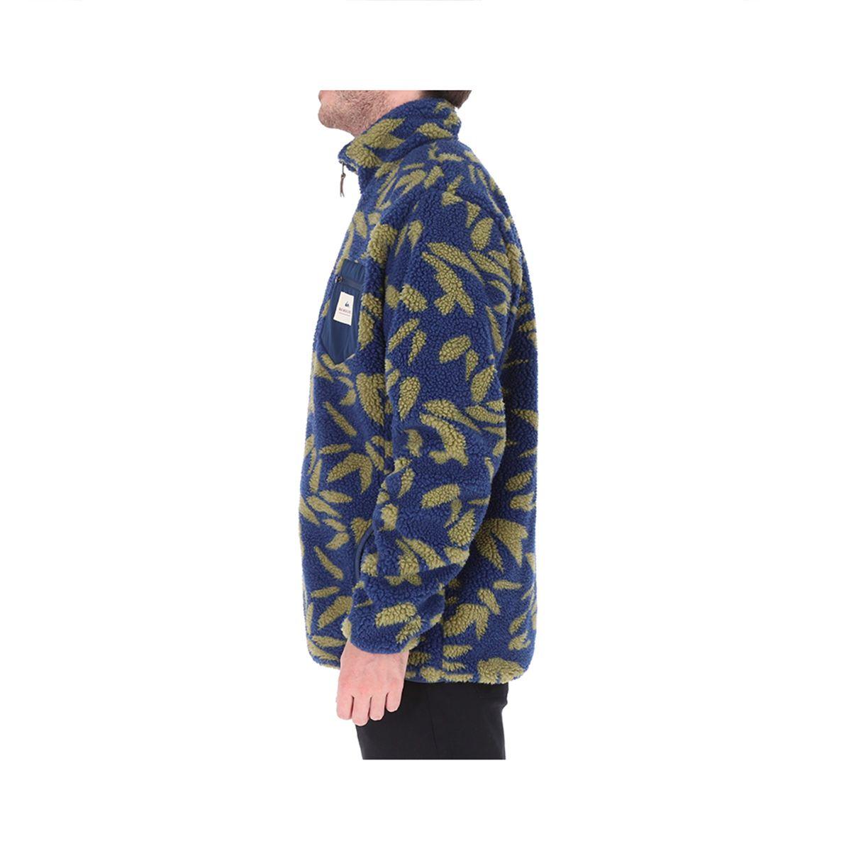 Polerón Quiksilver Sherpa Stamp Hombre Burnt Olive-1