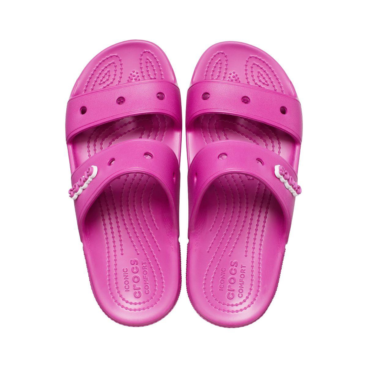 Sandalia Crocs Classic Unisex Fuchsia Fun-5